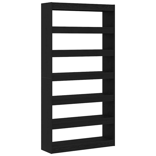 Bücherregal Schwarz Holzwerkstoff