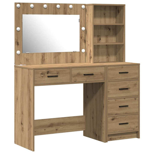 Schminktisch mit Regal Braun 78,5 x 41 x 135 cm Holzwerkstoff
