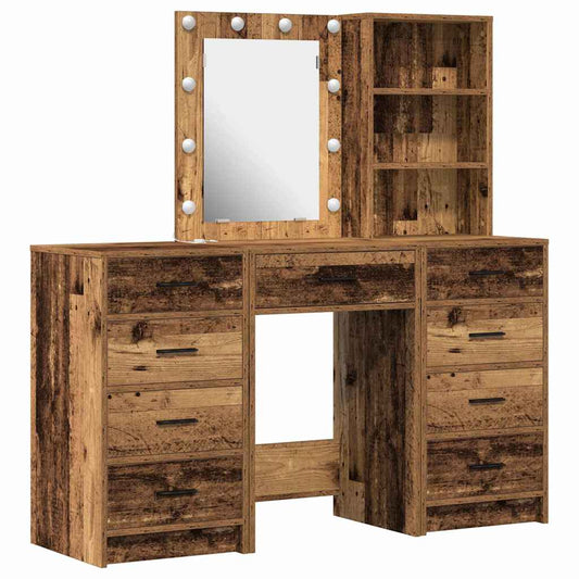 Schminktisch 3 pcs Braun 40 x 41 x 135 cm Holzwerkstoff