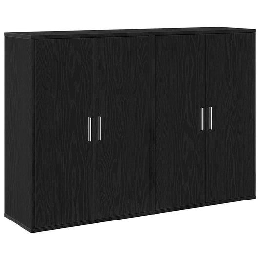 Sideboard Schwarz Eichen-Optik 60 x 31 x 84 cm Holzwerkstoff