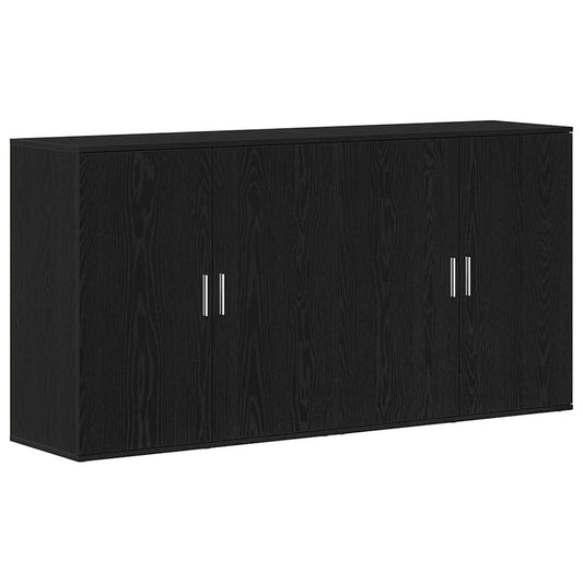 Sideboards 2 pcs Schwarz Eichen-Optik 79 x 38 x 80 cm