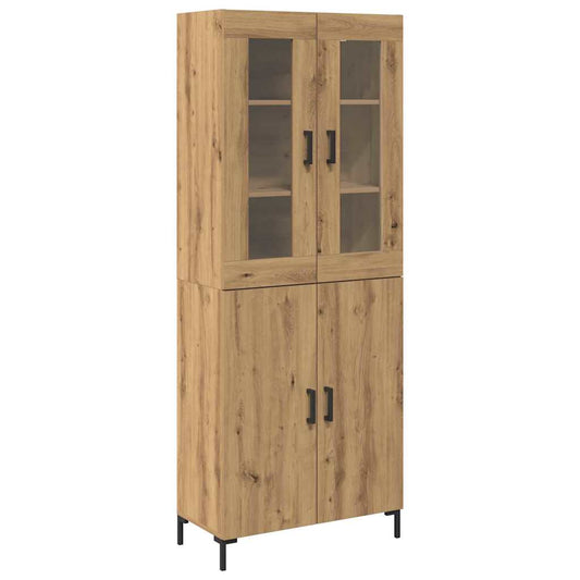 Highboard 2 pcs Artisan-Eiche 69,5 x 34 x 180 cm Holzwerkstoff