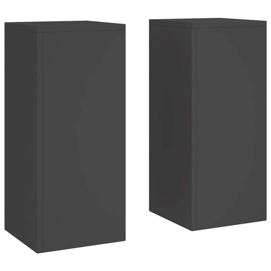 Pflanzenständer 2 pcs Schwarz 24 x 24 x 55 cm Stahl