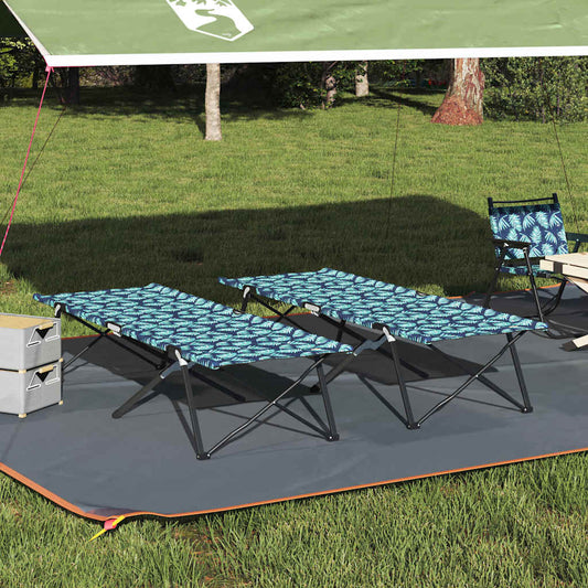 Klapp Schlafbett fürs Camping 2 pcs Blattmuster