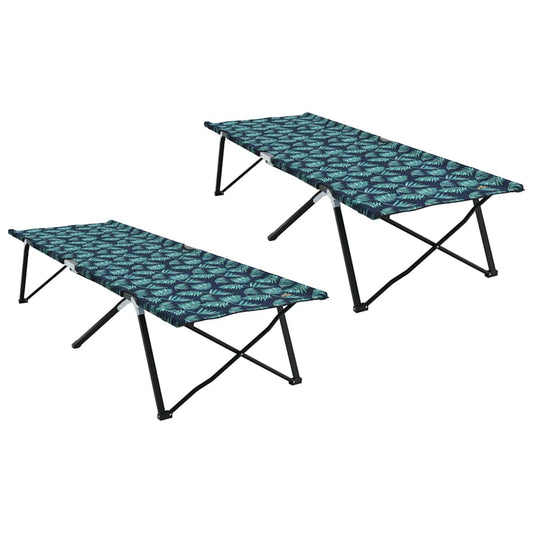 Klapp Schlafbett fürs Camping 2 pcs Blattmuster