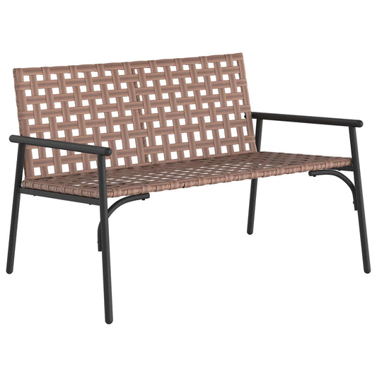 Gartenstuhl Schwarz 113 x 79 x 75cm Poly-Rattan