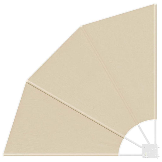Balkon Sichtschutz Beige 115 x 115 cm Stoff