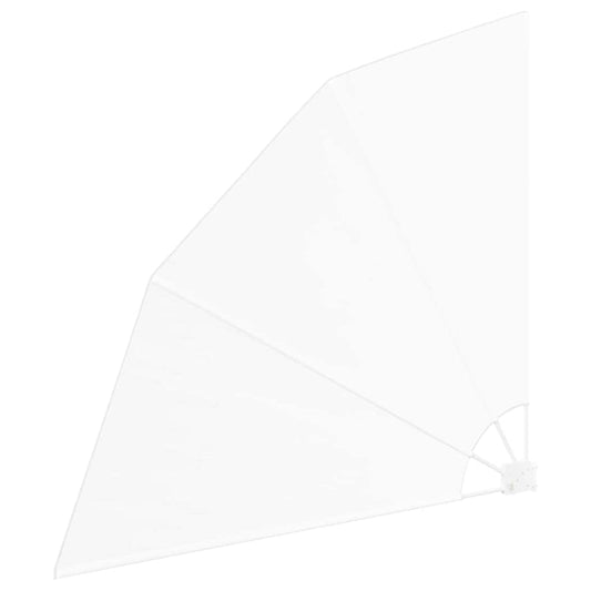 Balkon Sichtschutz Weiß 160 x 160 cm Stoff