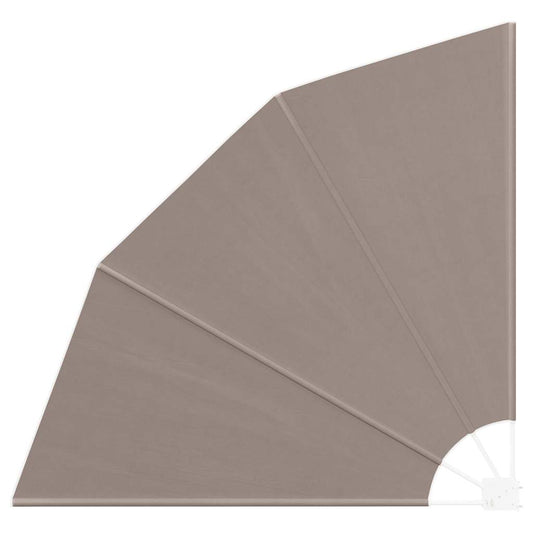 Balkon Sichtschutz Taupe 140 x 140 cm Stoff