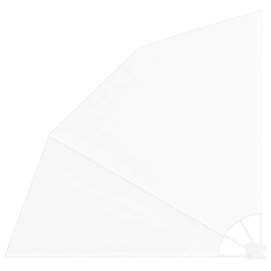 Balkon Sichtschutz Weiß 140 x 140 cm Stoff