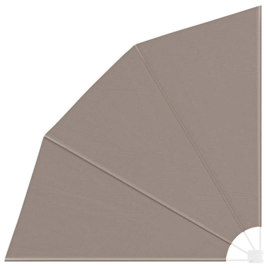 Balkon Sichtschutz Taupe 210 x 210 cm Stoff