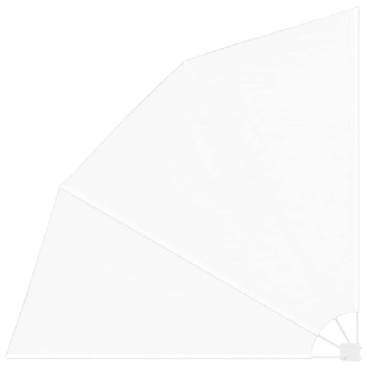 Balkon Sichtschutz Weiß 210 x 210 cm Stoff