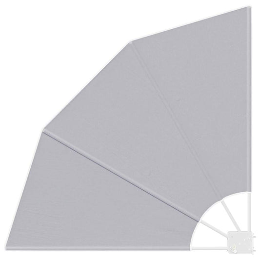 Balkon Sichtschutz Grau 115 x 115 cm Stoff