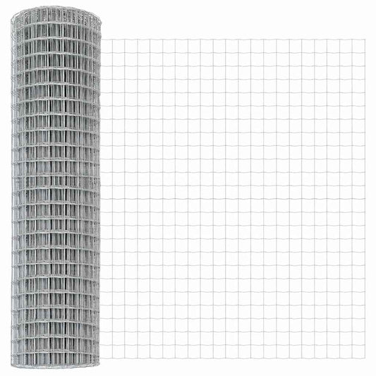 Eurozaun Silber 1 x 10 m Feuerverzinktes Eisen