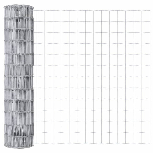 Eurozaun Silber 1,2 x 10 m Feuerverzinktes Eisen