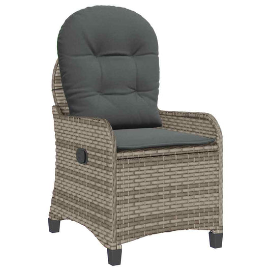 Relaxsessel Grau 56 x 66 x 95cm Poly-Rattan