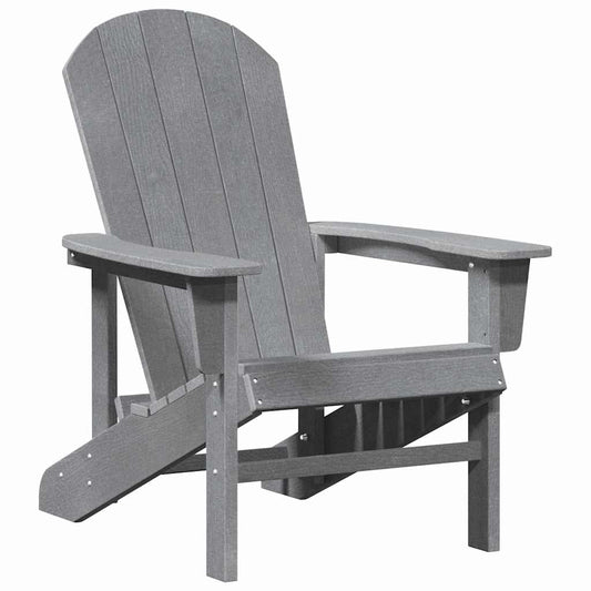 Adirondack-Stuhl Hellgrau 74 x 82 x 92 cm HDPE