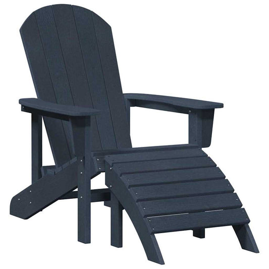 Adirondack-Stuhl Marineblau 74 x 82 x 92 cm HDPE
