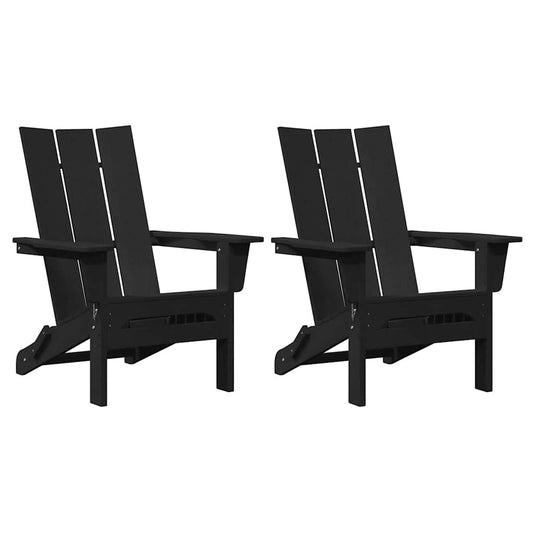 Garten Lounge Möbel 2 pcs Schwarz 74.5 x 80.5 x 90cm Plastik