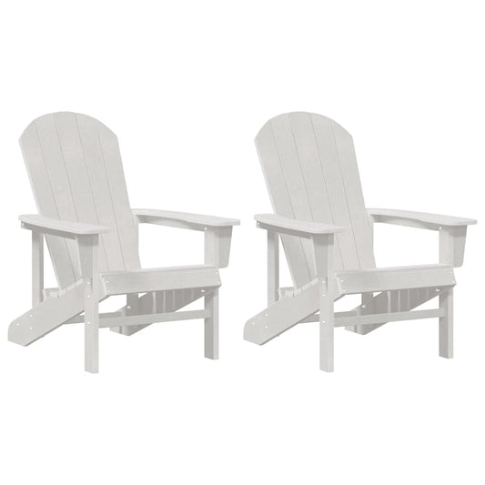 Garten Lounge Möbel 2 pcs Weiß 74 x 82 x 90cm Polyethylen