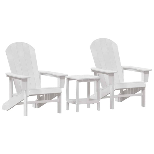 Garten Lounge Möbel 3 pcs Weiß 38 x 38 x 46cm Polyethylen