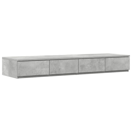Bettschubladen Beton Grau 120 x 36,5 x 16,5 cm Holzwerkstoff