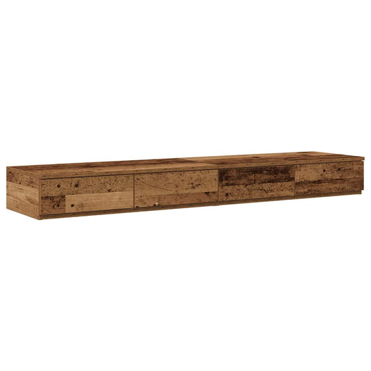 Bettschubladen Altholz 150 x 36,5 x 16,5 cm Holzwerkstoff