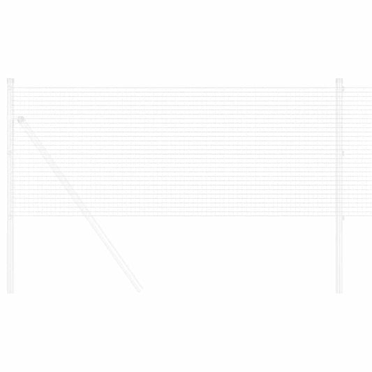 Geschweißter Drahtzaun Silber 1,4 x 25 m Stahl