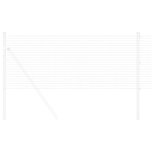 Geschweißter Drahtzaun Silber 0,8 x 50 m Stahl