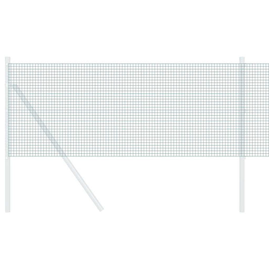 Geschweißter Drahtzaun Grün 0,8 x 10 m Stahl