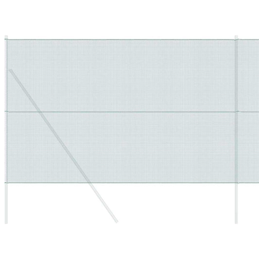 Geschweißter Drahtzaun Grün 1,6 x 10 m Stahl