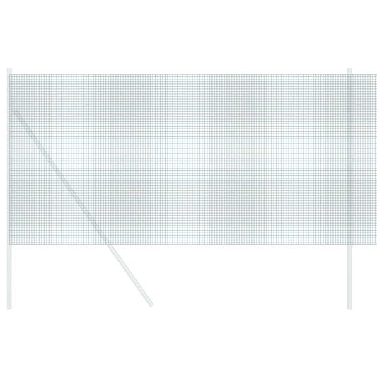 Geschweißter Drahtzaun Grün 1,2 x 25 m Stahl