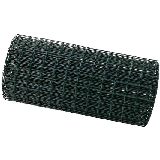 Eurozaun Grün 0,4 x 10 m PVC-beschichtetes Eisen