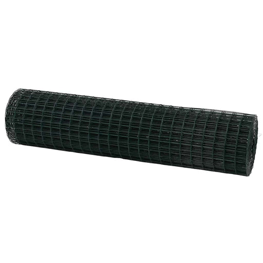 Eurozaun Grün 1 x 10 m PVC-beschichtetes Eisen