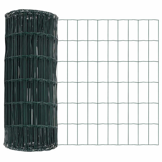 Eurozaun Grün 0,4 x 25 m PVC-beschichtetes Eisen