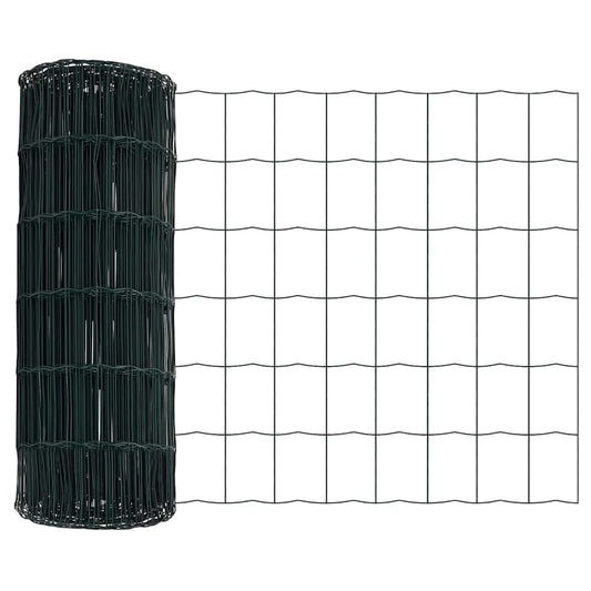 Eurozaun Grün 0,8 x 25 m PVC-beschichtetes Eisen