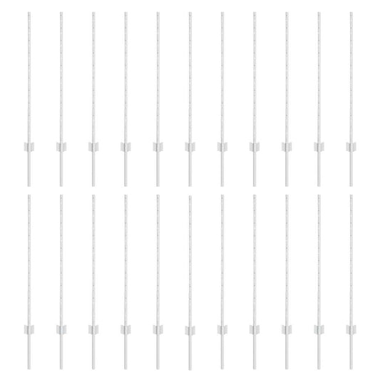 Zaunpfosten 44 pcs Silber 140 cm Stahl