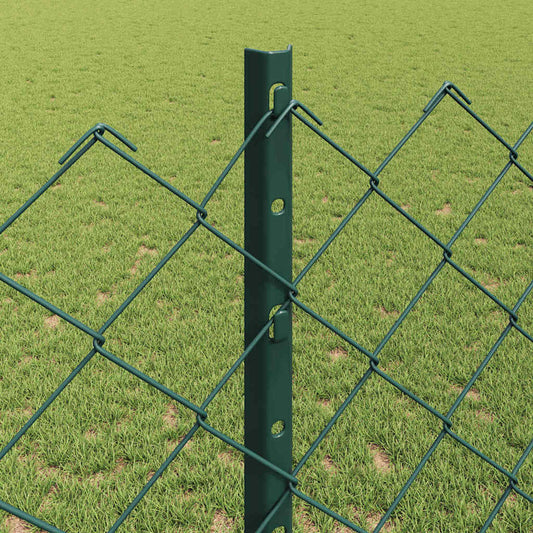 Zaun und Pfosten Grün 1,2 x 25 m Stahl