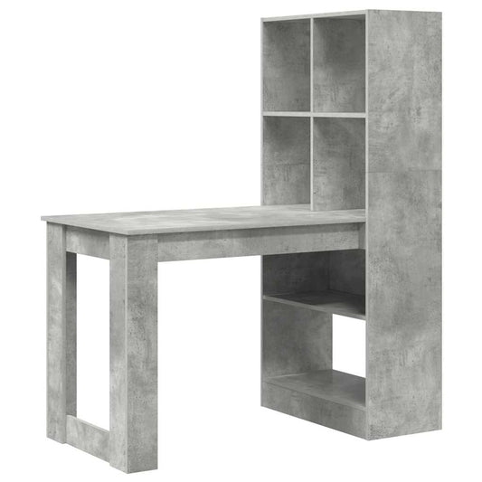 Schreibtisch Beton Grau 122 x 67 x 145 cm Holzwerkstoff