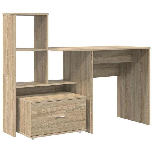Schreibtisch Sonoma-Eiche 131,5 x 50 x 106,5 cm Holzwerkstoff
