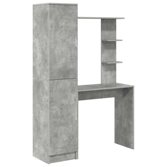 Schreibtisch 2 pcs Beton Grau