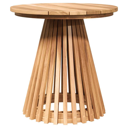 Garten Beistelltisch Braun 50 x 50 x 49.5 cm Teak-Massivholz