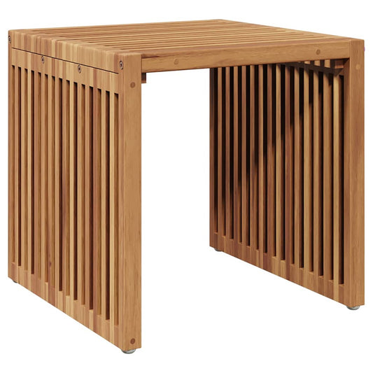 Garten Beistelltisch Braun 45 x 42.5 x 45 cm Teak-Massivholz