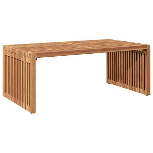 Garten Beistelltisch Braun 90 x 50 x 36 cm Teak-Massivholz