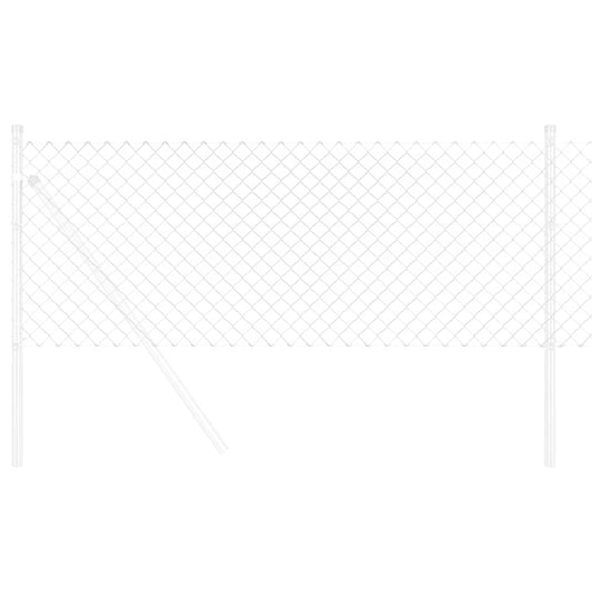 Kettenzaun Silber 10 x 0,6 m Verzinkter Stahl