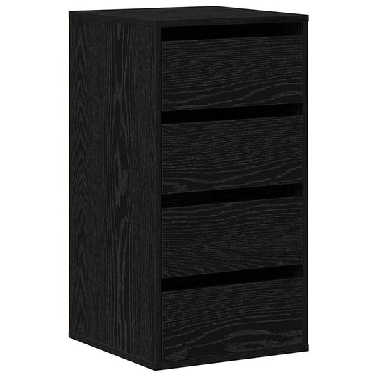Schubladenschrank Schwarz 40 x 41 x 76 cm Holzwerkstoff