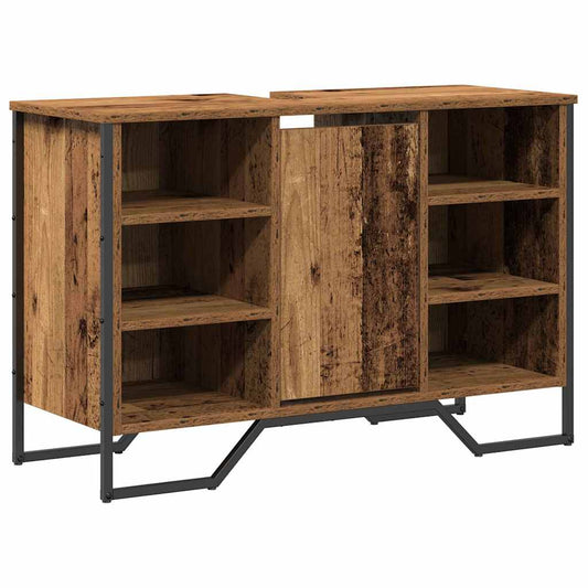 Waschbeckenschrank Altholz 91 x 35 x 60 cm Holzwerkstoff