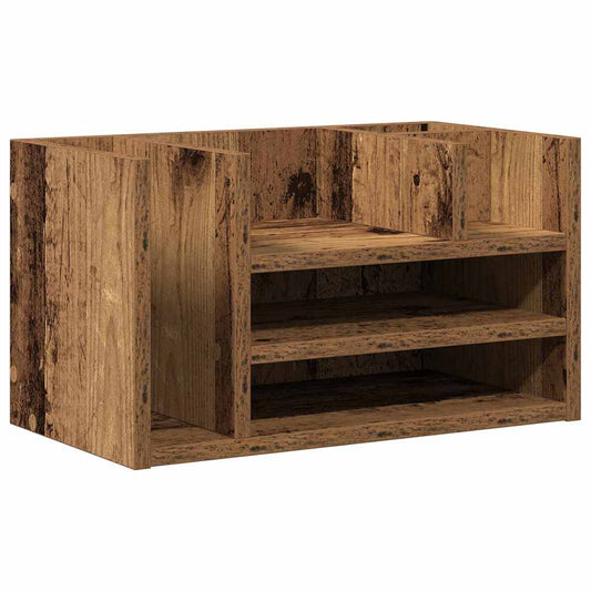 Schreibtisch Organizer Altholz 44,5 x 24 x 25 cm Holzwerkstoff
