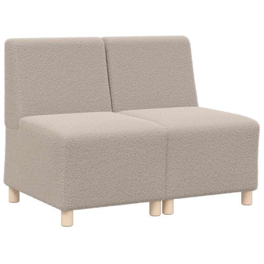 Modulares Armfreies Sofa 2 pcs Hellgrau 55 x 74 x 82 cm