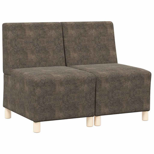 Modulares Armfreies Sofa 2 pcs Dunkelgrau 55 x 74 x 82 cm